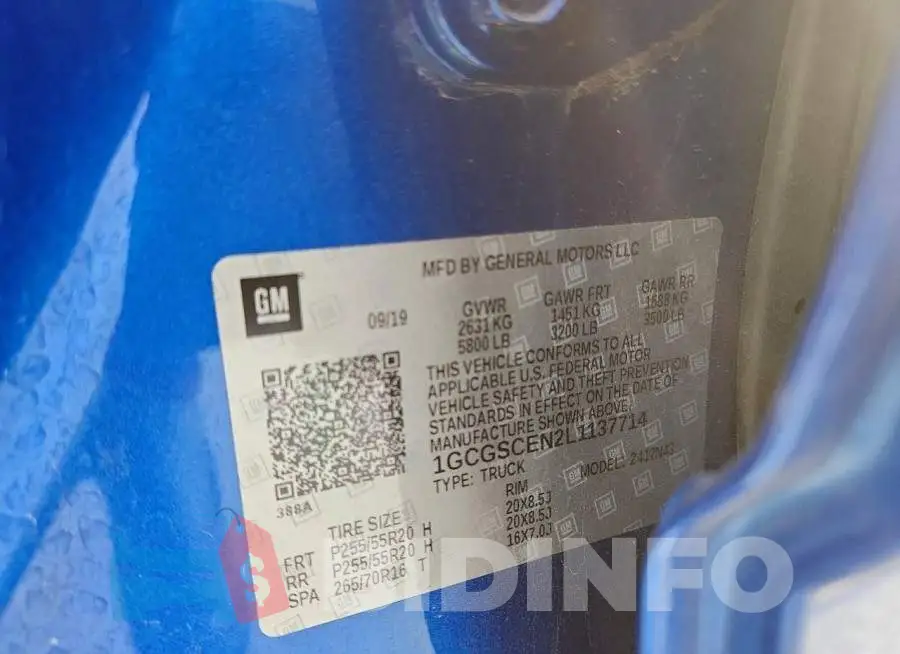 1GCGSCEN2L1137714 Photo# 12