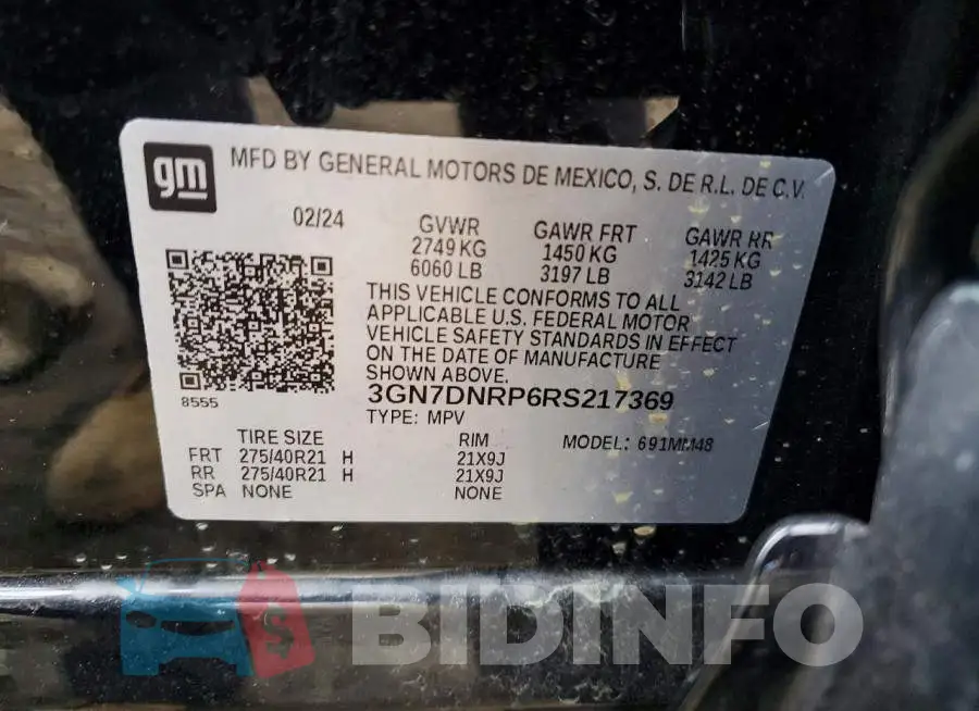 3GN7DNRP6RS217369 Photo# 14