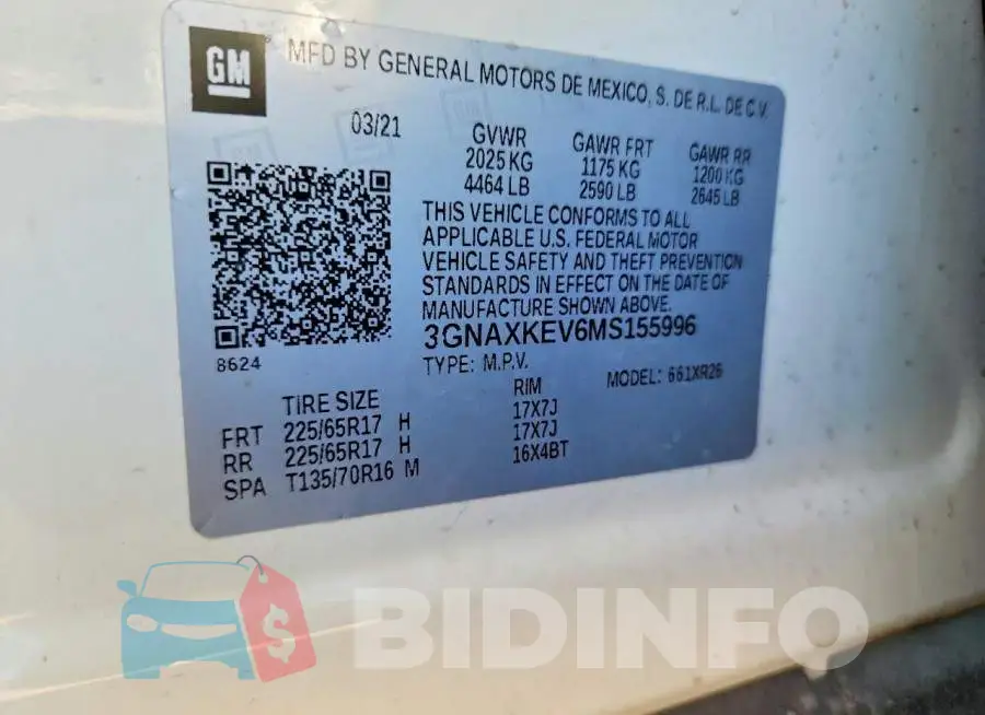3GNAXKEV6MS155996 Photo# 12