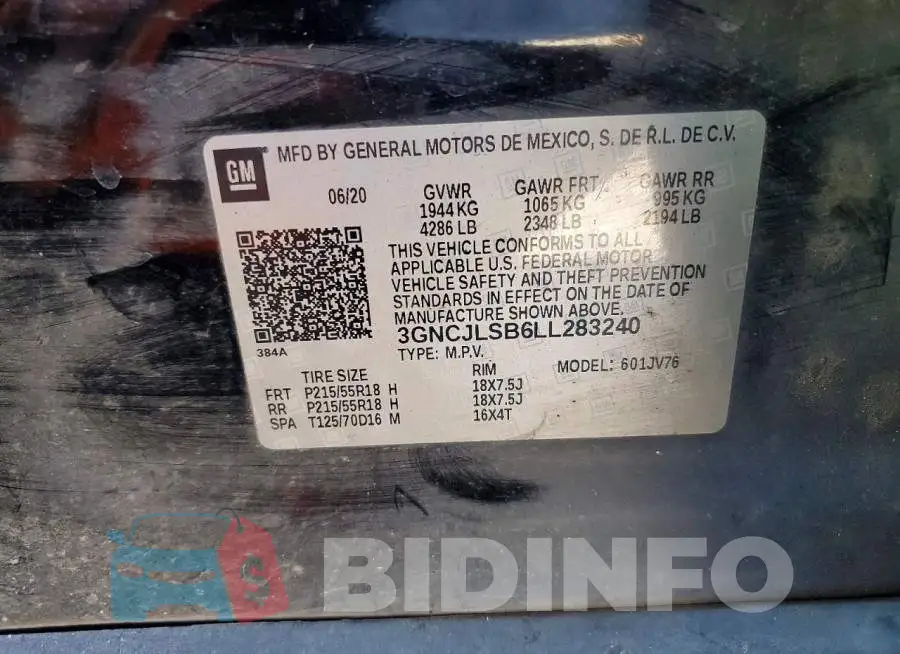 3GNCJLSB6LL283240 Photo# 13