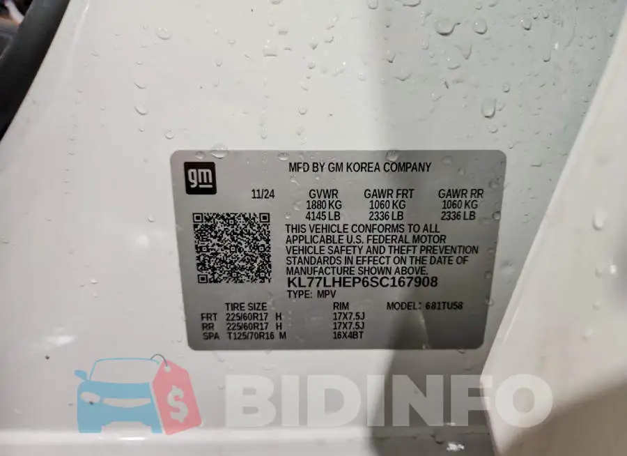 KL77LHEP6SC167908 Photo# 14