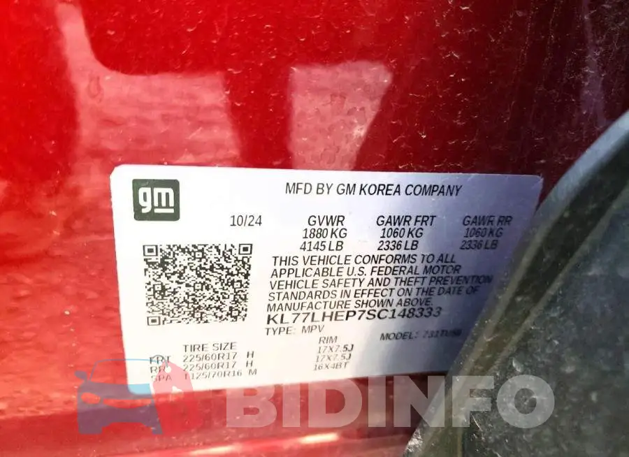 KL77LHEP7SC148333 Photo# 13