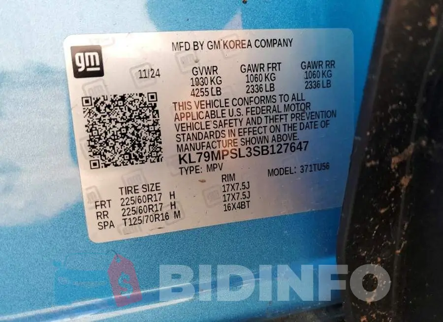 KL79MPSL3SB127647 Photo# 13