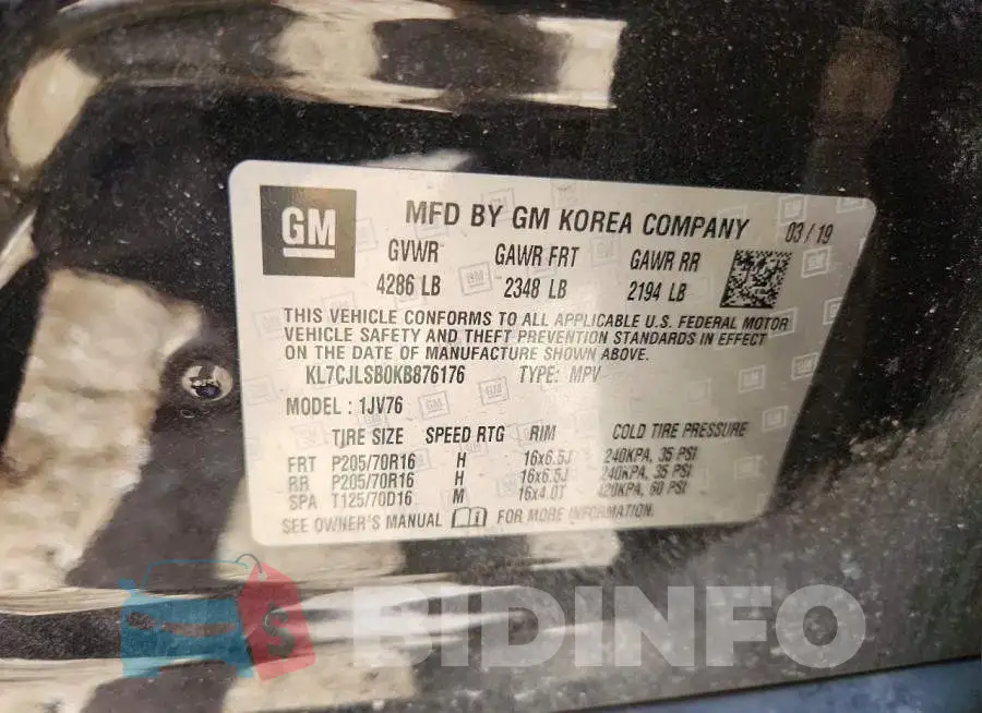 KL7CJLSB0KB876176 Photo# 13