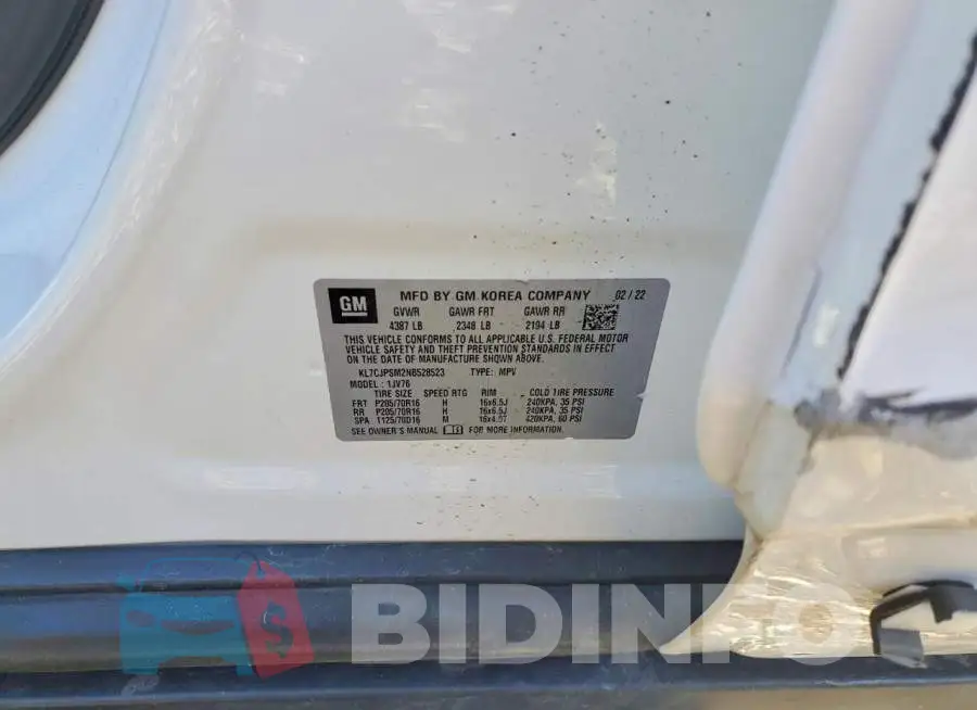 KL7CJPSM2NB528523 Photo# 13