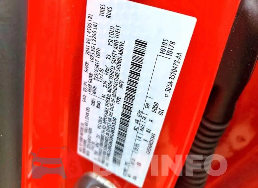 1FMCU9GN3RUB55330 Photo# 12