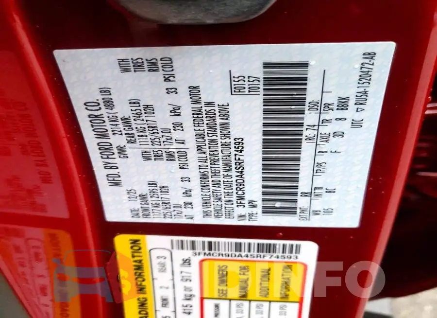 3FMCR9DA4SRF74593 Photo# 13