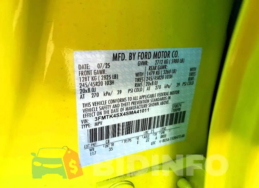 3FMTK4SX4SMA41011 Photo# 13