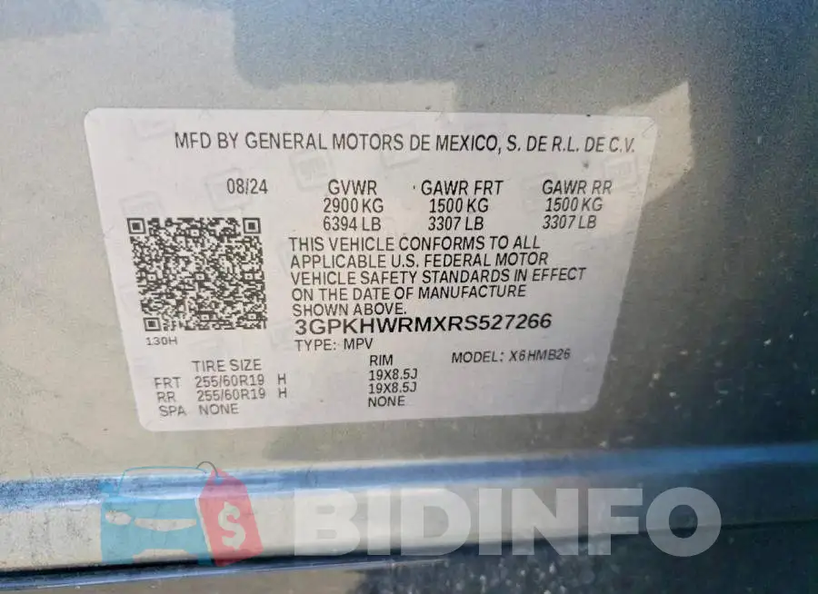 3GPKHWRMXRS527266 Photo# 14