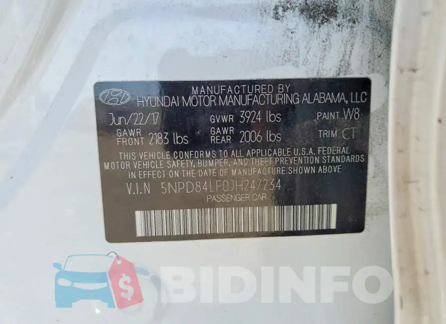 5NPD84LF0JH247234 Photo# 12