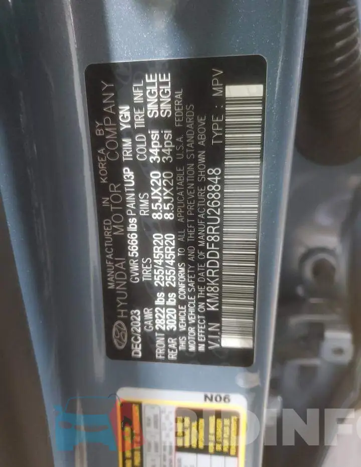 KM8KRDDF8RU268848 Photo# 12