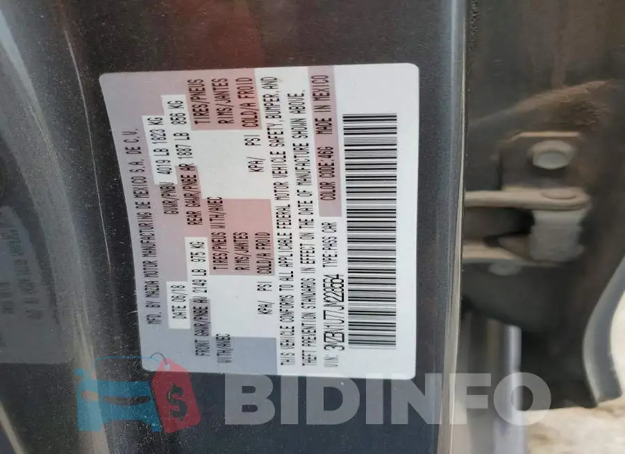 3MZBN1U77JM228564 Photo# 12