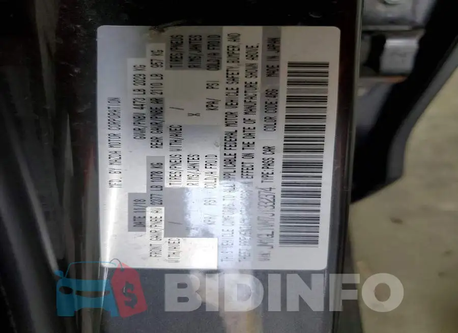 JM1GL1VM7J1332374 Photo# 12