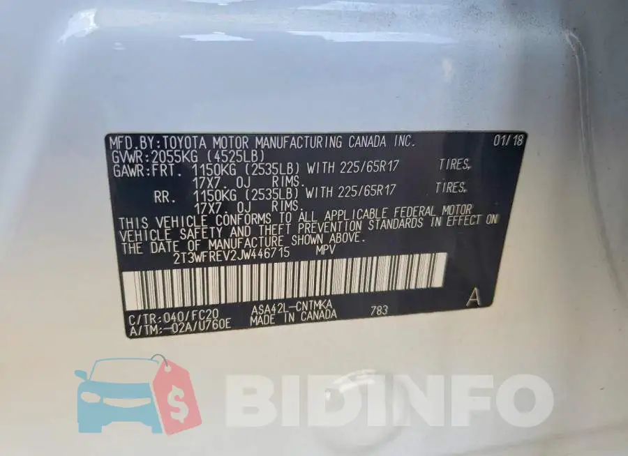 2T3WFREV2JW446715 Photo# 13