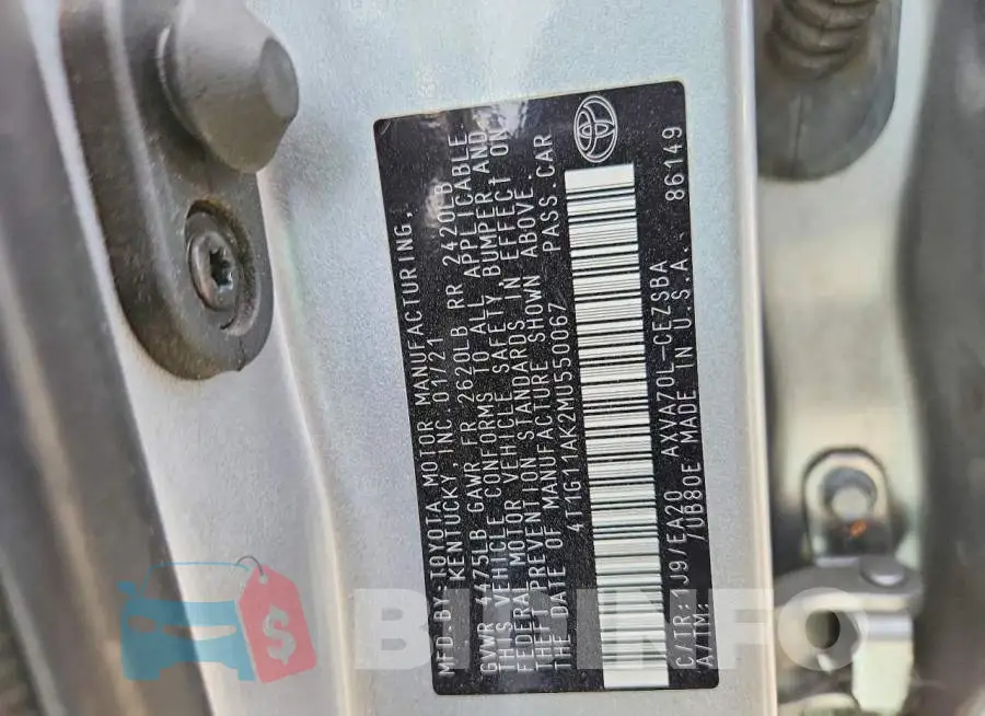 4T1G11AK2MU550067 Photo# 12