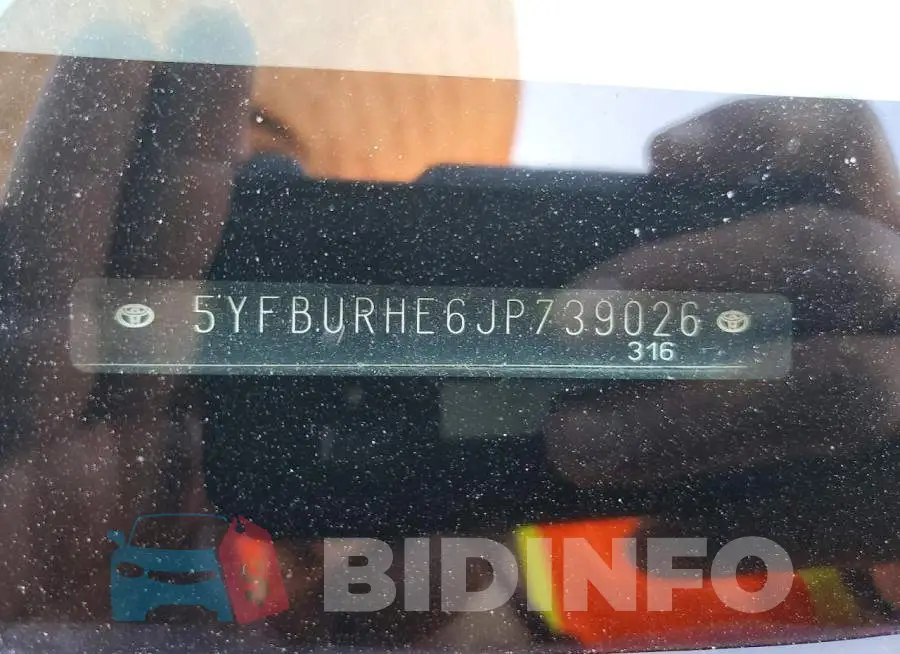 5YFBURHE6JP739026 Photo# 12