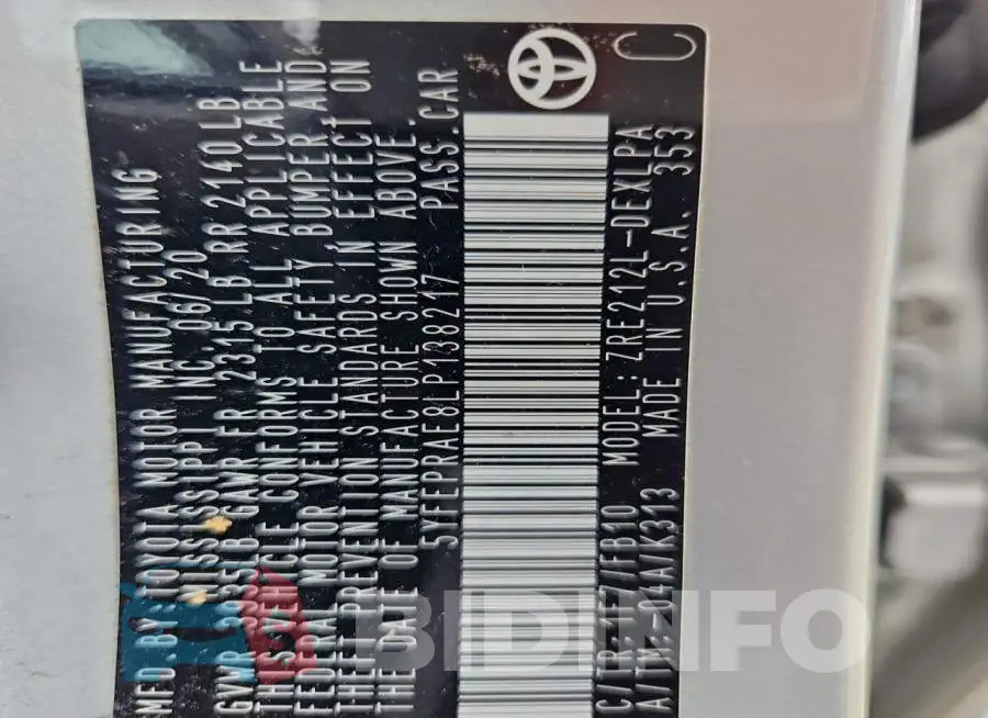 5YFEPRAE8LP138217 Photo# 13