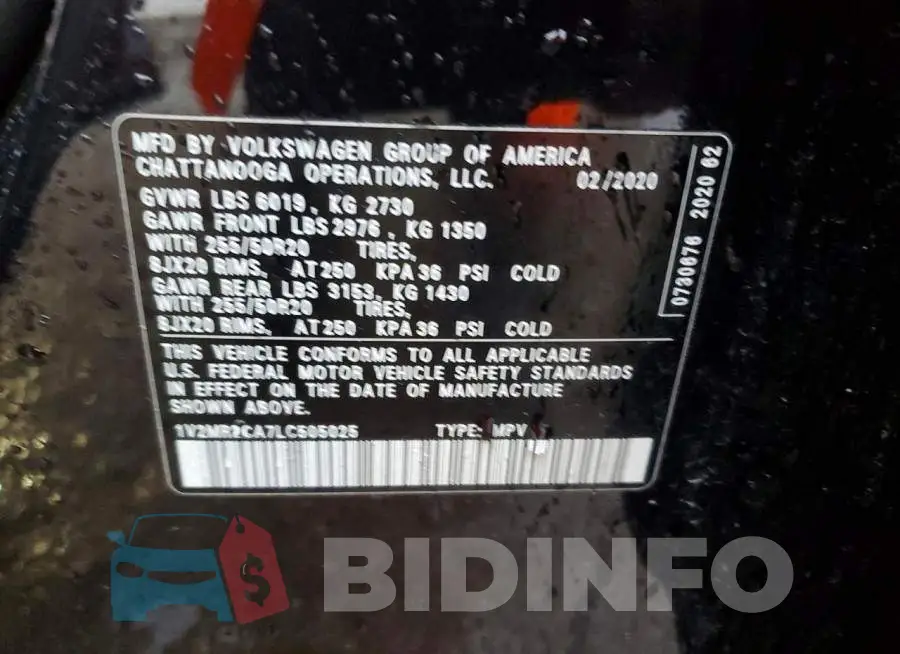 1V2MR2CA7LC505025 Photo# 13