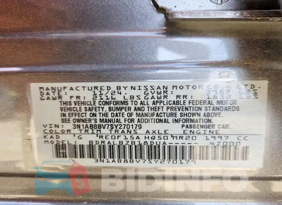 3N1AB8BV7SY270179 Photo# 12