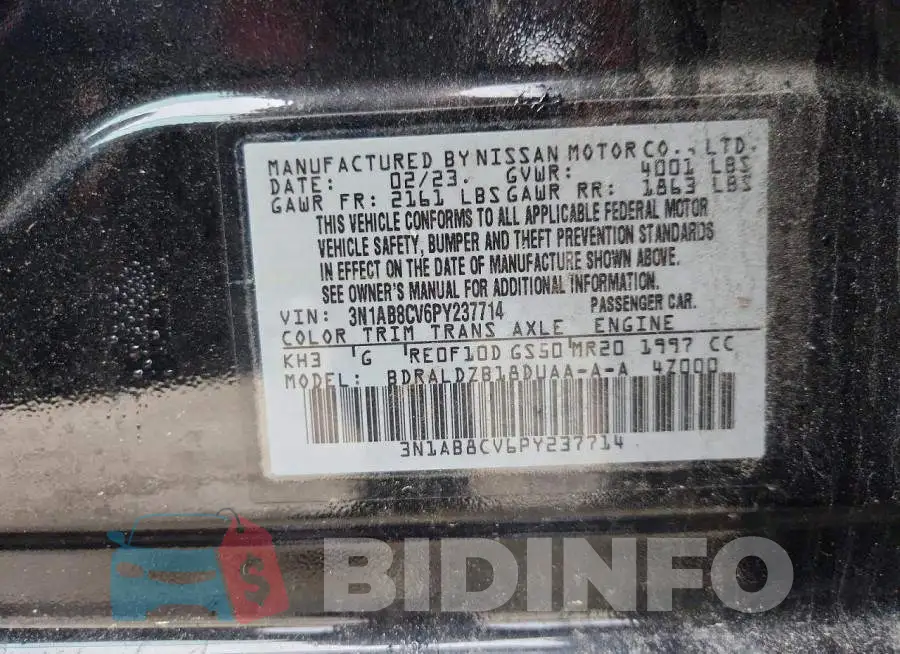 3N1AB8CV6PY237714 Photo# 12