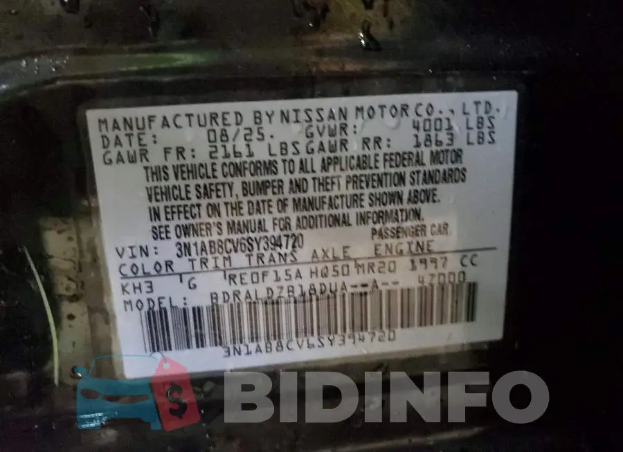 3N1AB8CV6SY394720 Photo# 12