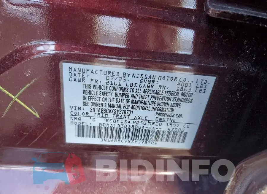 3N1AB8CVXSY378701 Photo# 13