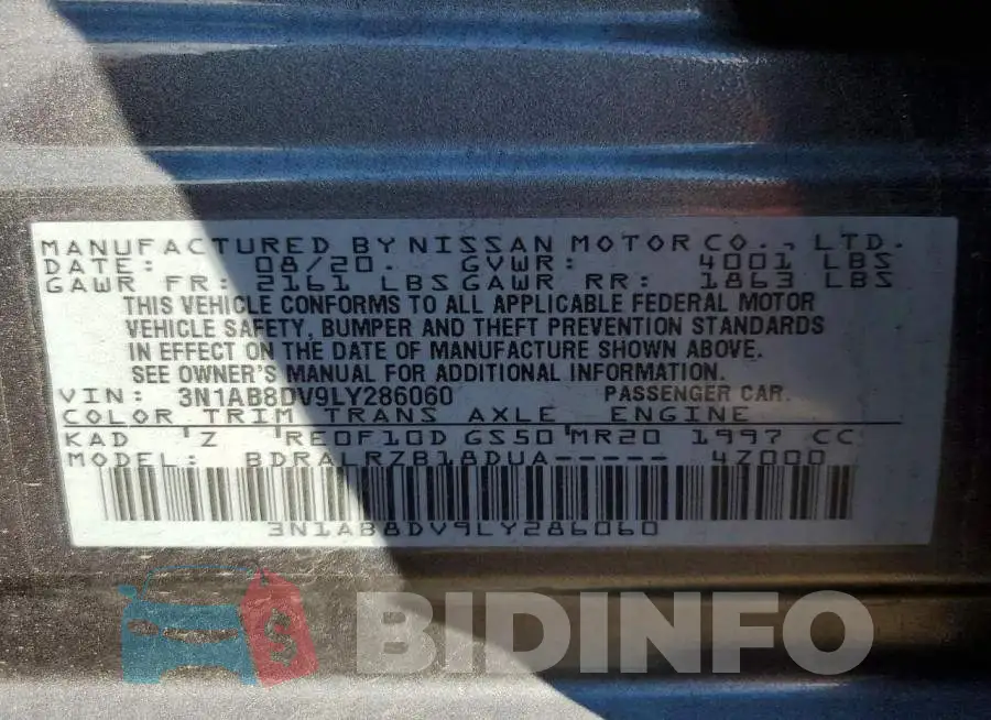 3N1AB8DV9LY286060 Photo# 12