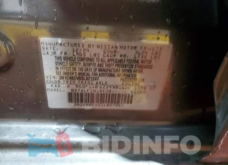 3N1CN8EV0SL827247 Photo# 13