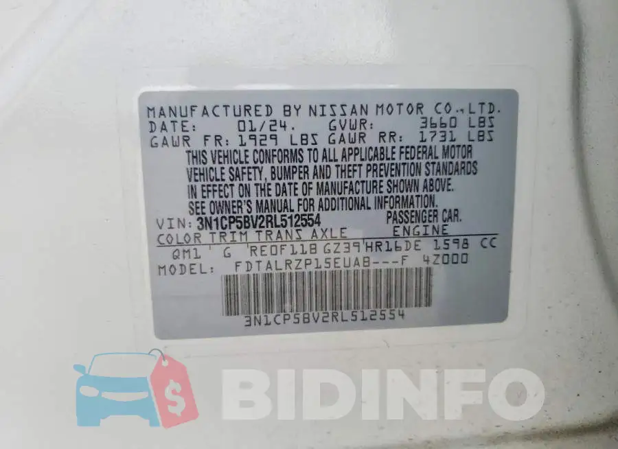 3N1CP5BV2RL512554 Photo# 13
