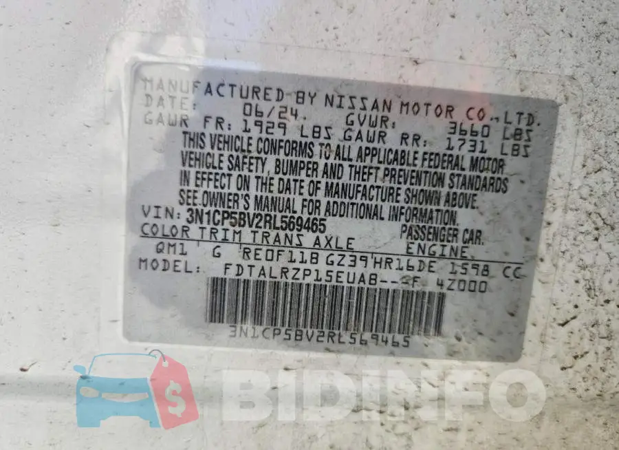 3N1CP5BV2RL569465 Photo# 14