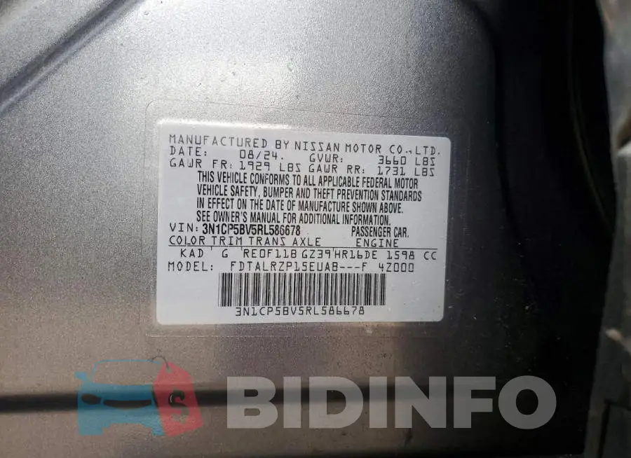 3N1CP5BV5RL586678 Photo# 12
