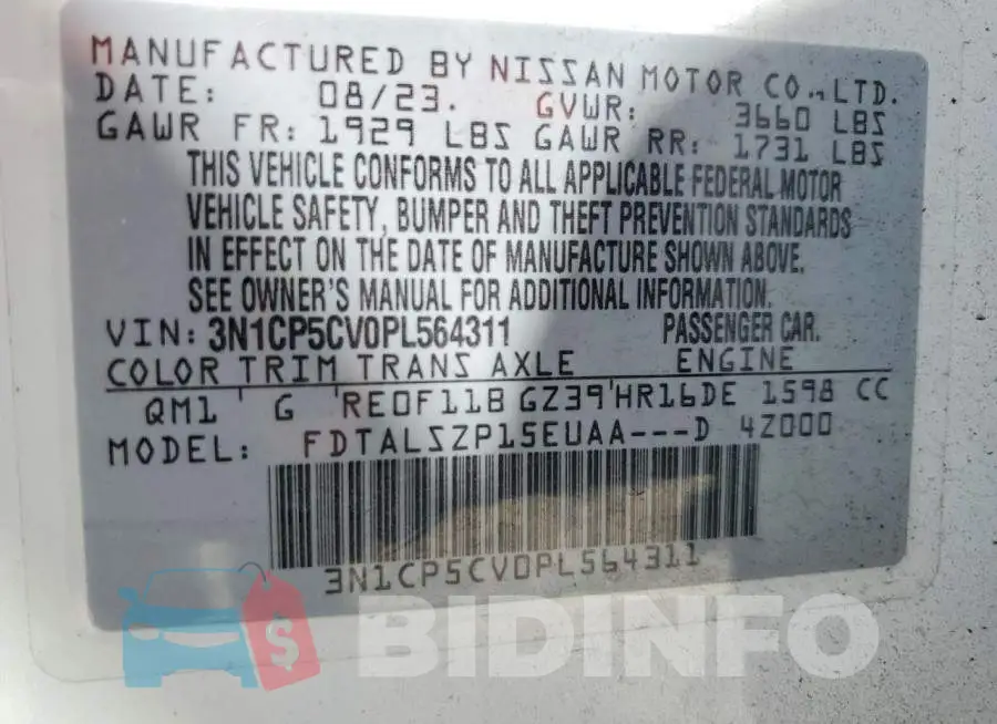 3N1CP5CV0PL564311 Photo# 13