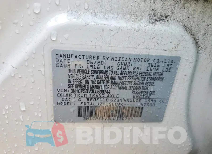 3N1CP5DV3LL530744 Photo# 13