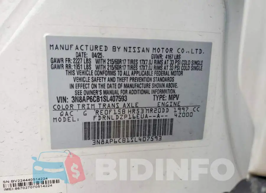 3N8AP6CB1SL407593 Photo# 12