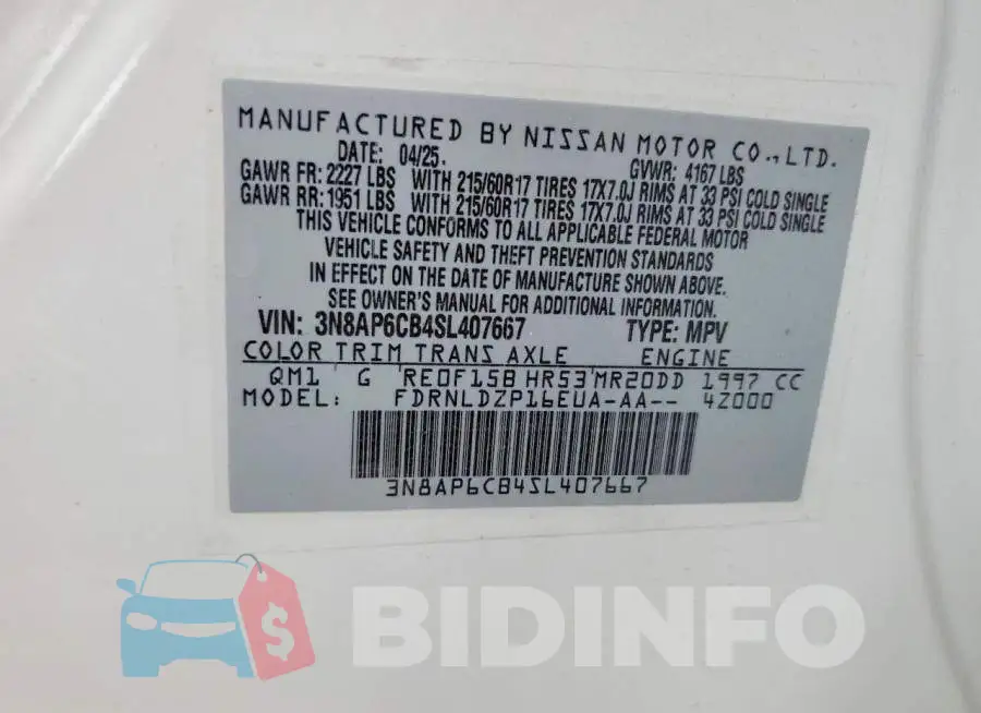 3N8AP6CB4SL407667 Photo# 14