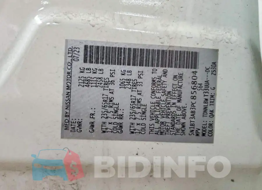 5N1BT3AB3PC856804 Photo# 14
