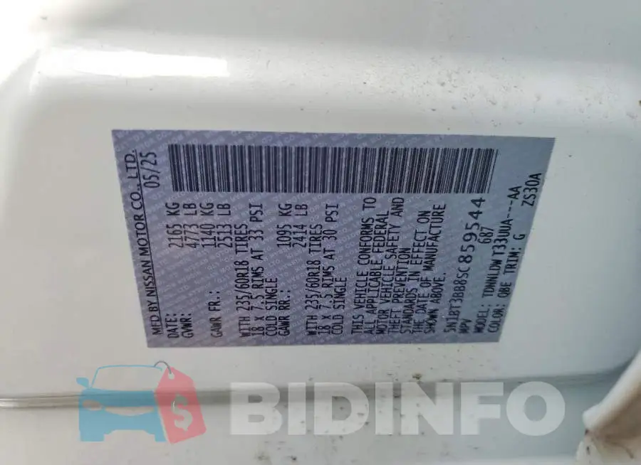 5N1BT3BB8SC859544 Photo# 13