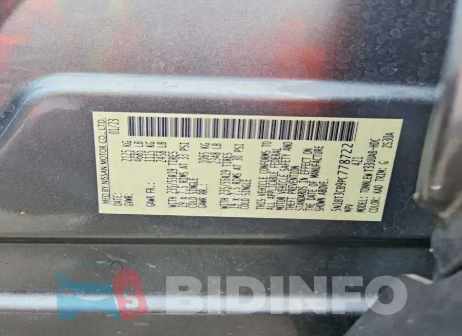 5N1BT3CB9PC778722 Photo# 13