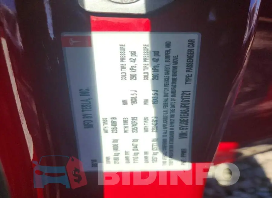 5YJ3E1EA8JF061721 Photo# 12