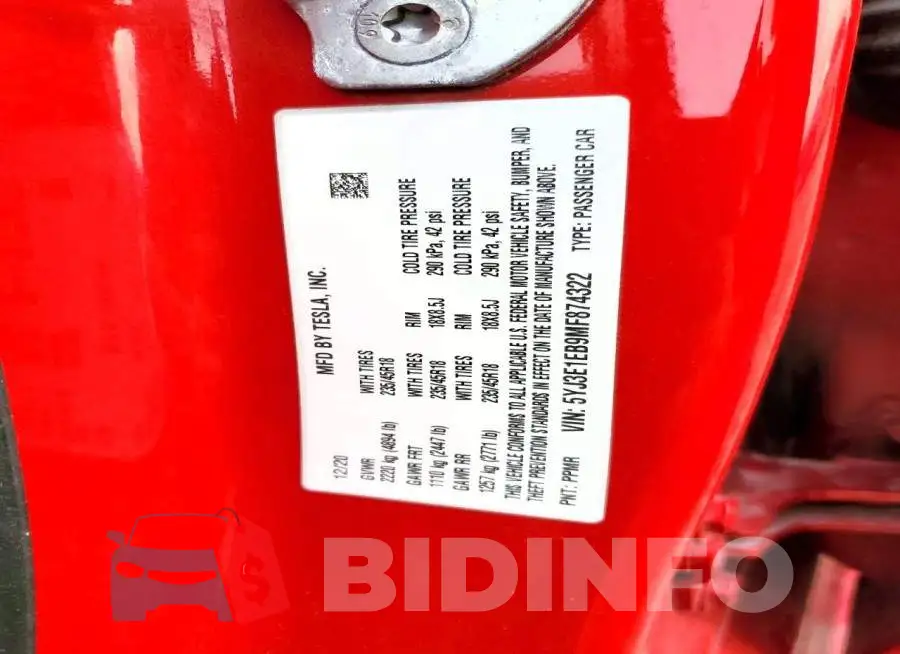5YJ3E1EB9MF874322 Photo# 12