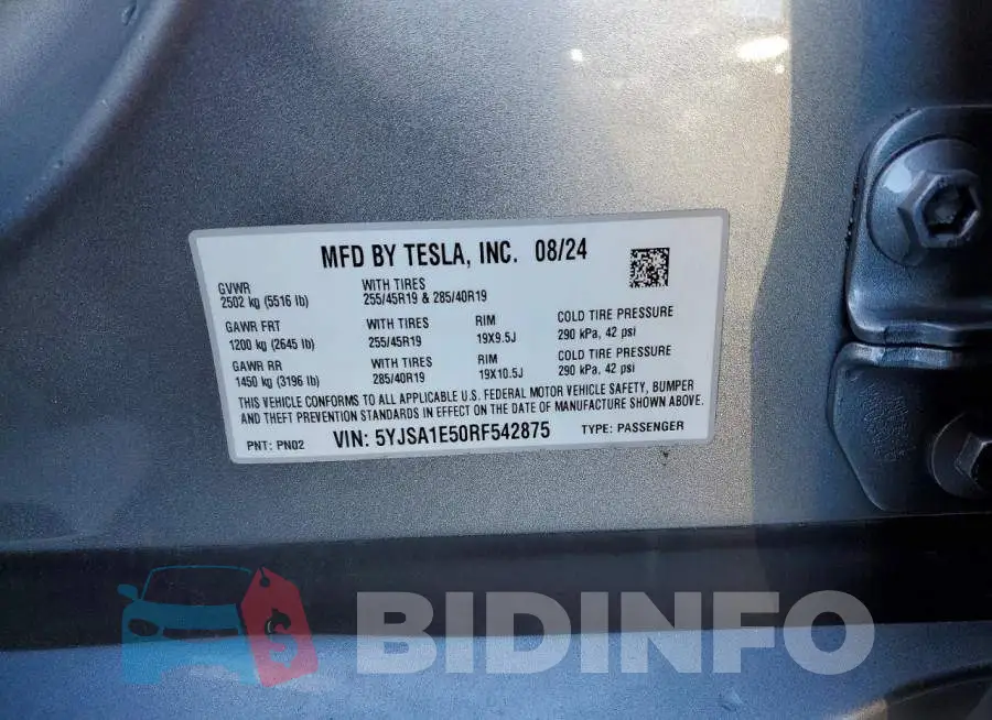 5YJSA1E50RF542875 Photo# 12