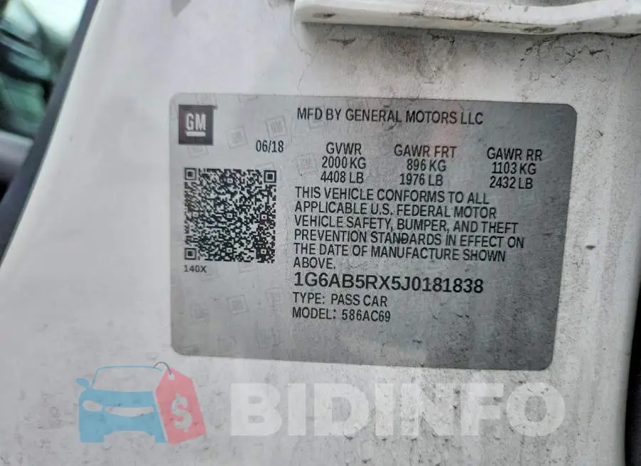 1G6AB5RX5J0181838 Photo# 13