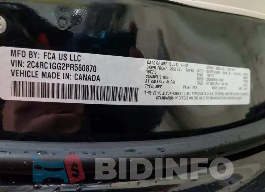 2C4RC1GG2PR560870 Photo# 13