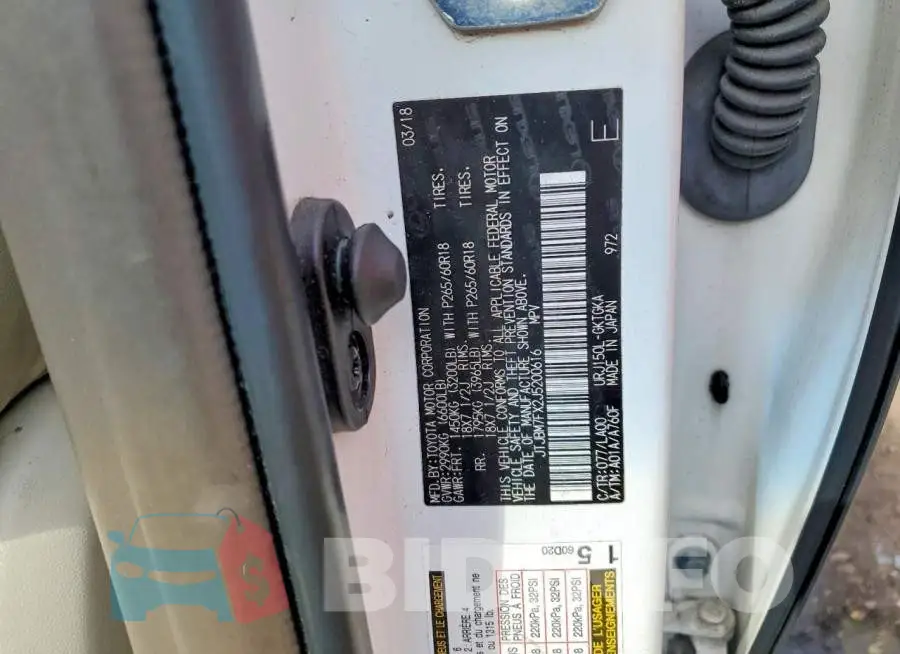 JTJBM7FX2J5200616 Photo# 13