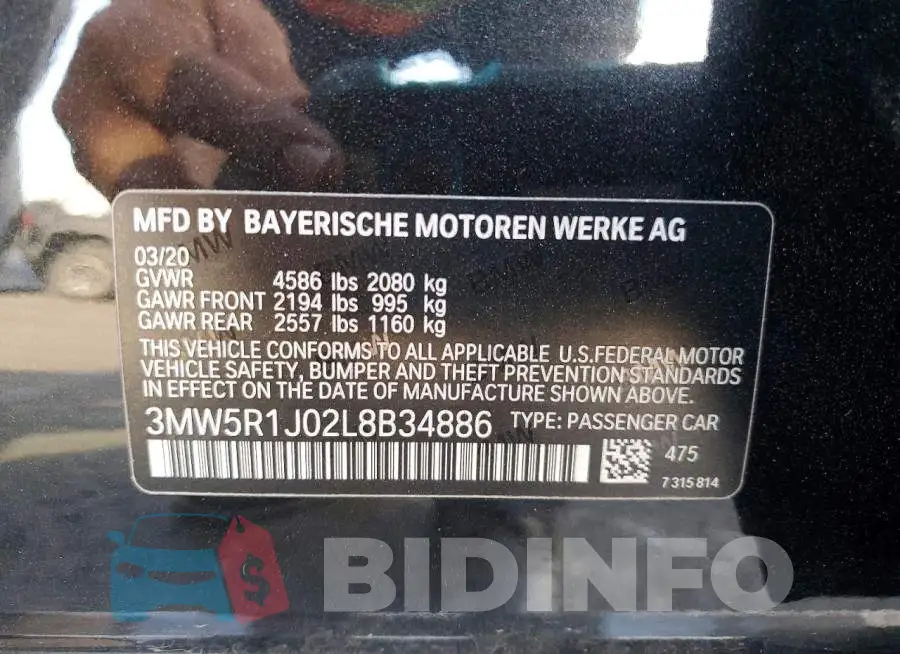 3MW5R1J02L8B34886 Photo# 13