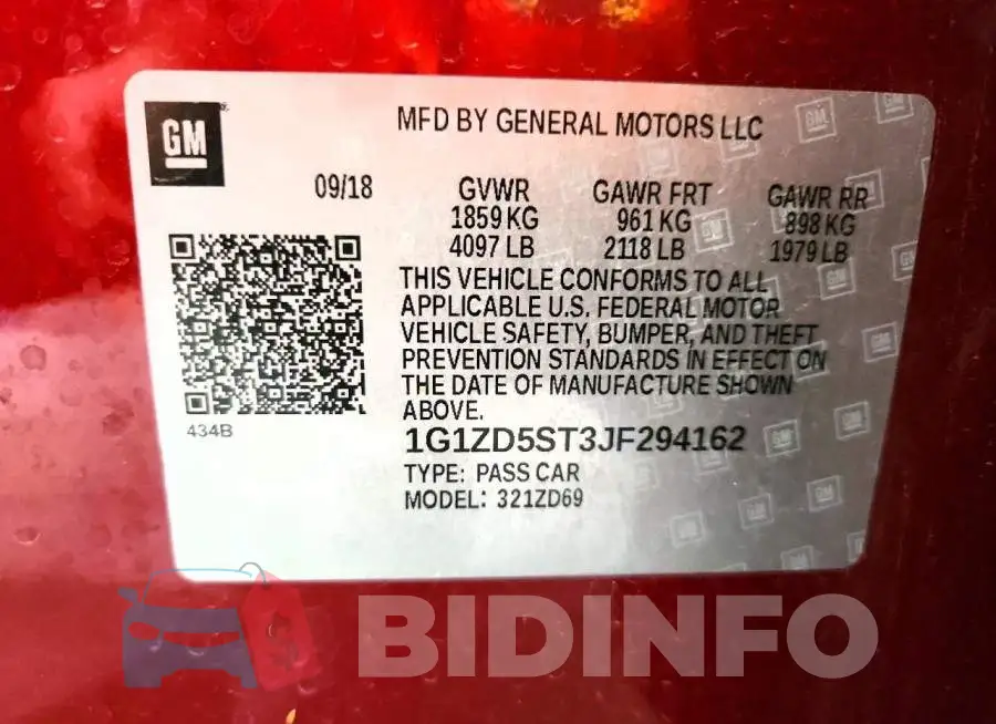 1G1ZD5ST3JF294162 Photo# 12
