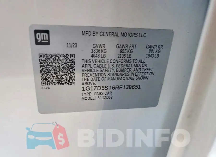 1G1ZD5ST6RF139651 Photo# 12