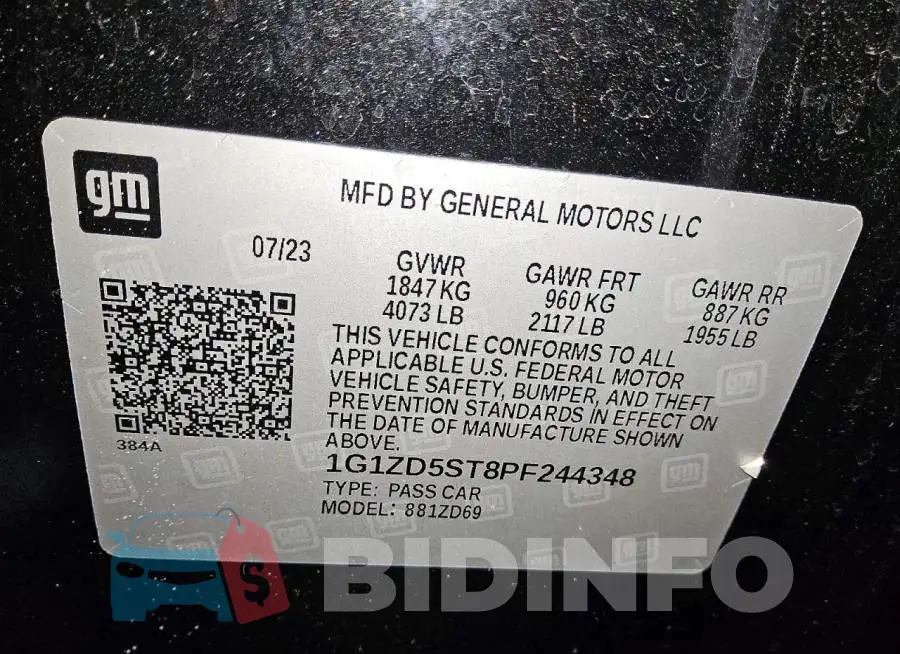 1G1ZD5ST8PF244348 Photo# 12