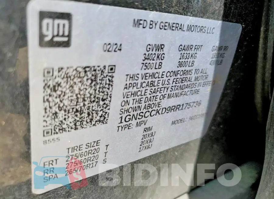 1GNSCCKD9RR175736 Photo# 14