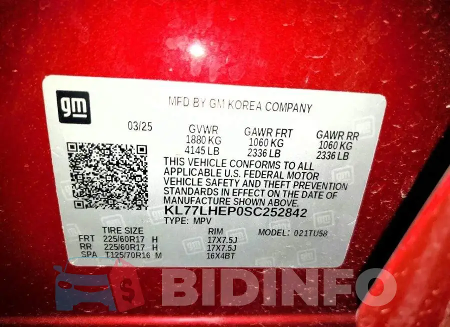 KL77LHEP0SC252842 Photo# 13
